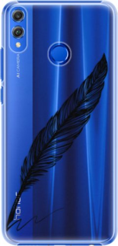 Plastové pouzdro iSaprio - Writing By Feather - black - Huawei Honor 8X