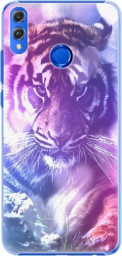 Plastové pouzdro iSaprio - Purple Tiger - Huawei Honor 8X