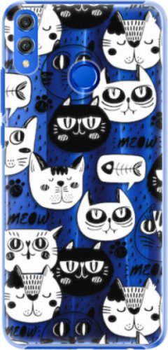 Plastové pouzdro iSaprio - Cat pattern 03 - Huawei Honor 8X