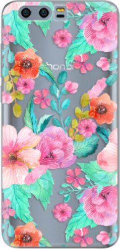 Silikonové pouzdro iSaprio - Flower Pattern 01 - Huawei Honor 9