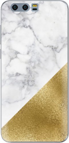 Silikonové pouzdro iSaprio - Gold and WH Marble - Huawei Honor 9