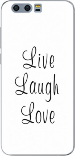 Silikonové pouzdro iSaprio - Live Laugh Love - Huawei Honor 9