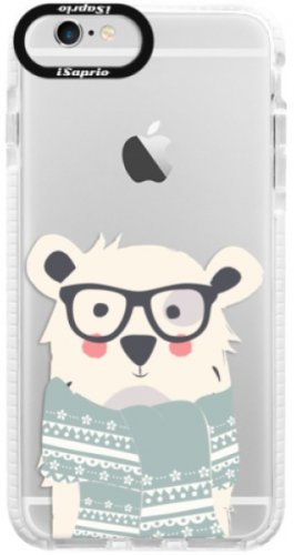 Silikonové pouzdro Bumper iSaprio - Bear with Scarf - iPhone 6/6S