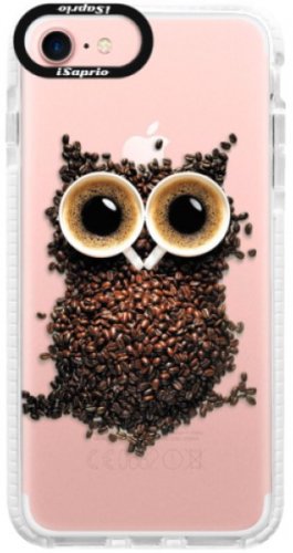 Silikonové pouzdro Bumper iSaprio - Owl And Coffee - iPhone 7