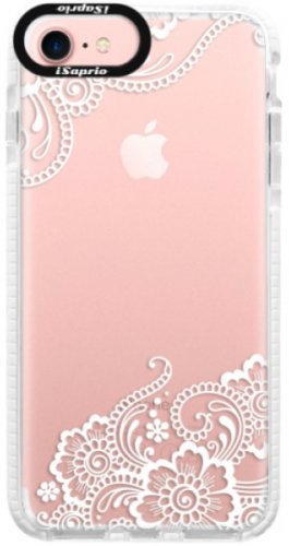 Silikonové pouzdro Bumper iSaprio - White Lace 02 - iPhone 7