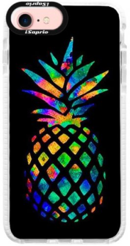 Silikonové pouzdro Bumper iSaprio - Rainbow Pineapple - iPhone 7