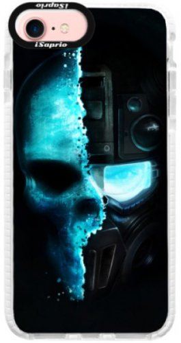 Silikonové pouzdro Bumper iSaprio - Roboskull - iPhone 7