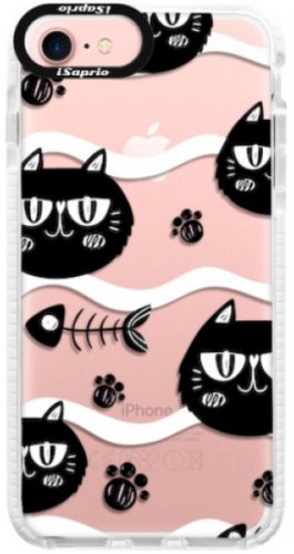 Silikonové pouzdro Bumper iSaprio - Cat pattern 04 - iPhone 7