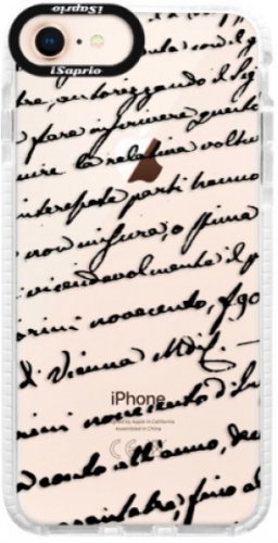 Silikonové pouzdro Bumper iSaprio - Handwriting 01 - black - iPhone 8