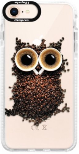 Silikonové pouzdro Bumper iSaprio - Owl And Coffee - iPhone 8