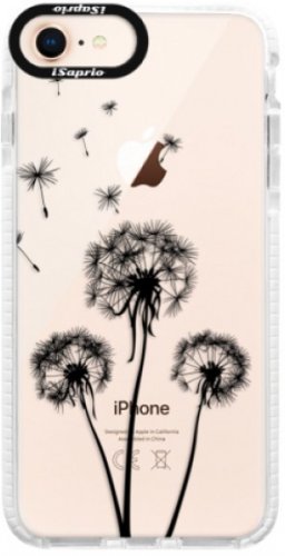Silikonové pouzdro Bumper iSaprio - Three Dandelions - black - iPhone 8