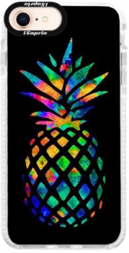 Silikonové pouzdro Bumper iSaprio - Rainbow Pineapple - iPhone 8