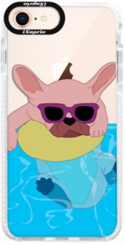 Silikonové pouzdro Bumper iSaprio - Swimming Dog - iPhone 8