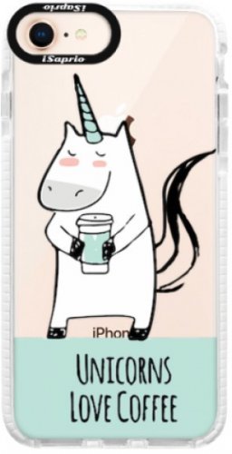 Silikonové pouzdro Bumper iSaprio - Unicorns Love Coffee - iPhone 8