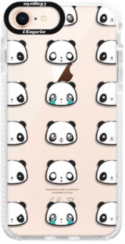 Silikonové pouzdro Bumper iSaprio - Panda pattern 01 - iPhone 8