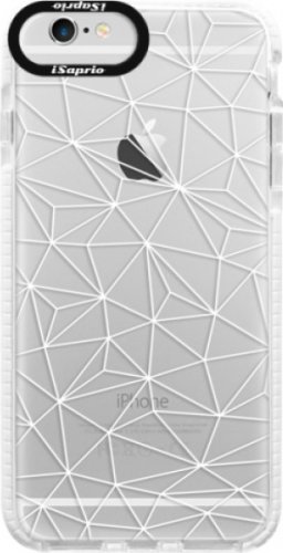 Silikonové pouzdro Bumper iSaprio - Abstract Triangles 03 - white - iPhone 6 Plus/6S Plus