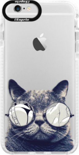 Silikonové pouzdro Bumper iSaprio - Crazy Cat 01 - iPhone 6 Plus/6S Plus