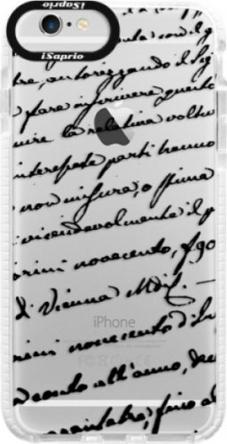 Silikonové pouzdro Bumper iSaprio - Handwriting 01 - black - iPhone 6 Plus/6S Plus