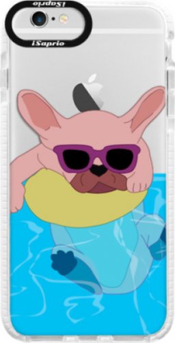 Silikonové pouzdro Bumper iSaprio - Swimming Dog - iPhone 6 Plus/6S Plus