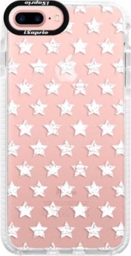 Silikonové pouzdro Bumper iSaprio - Stars Pattern - white - iPhone 7 Plus