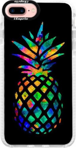 Silikonové pouzdro Bumper iSaprio - Rainbow Pineapple - iPhone 7 Plus