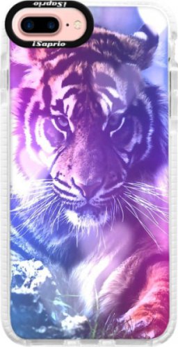 Silikonové pouzdro Bumper iSaprio - Purple Tiger - iPhone 7 Plus
