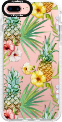 Silikonové pouzdro Bumper iSaprio - Pineapple Pattern 02 - iPhone 7 Plus