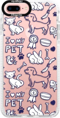 Silikonové pouzdro Bumper iSaprio - Love my pets - iPhone 7 Plus