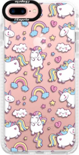 Silikonové pouzdro Bumper iSaprio - Unicorn pattern 02 - iPhone 7 Plus