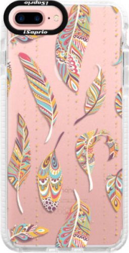Silikonové pouzdro Bumper iSaprio - Feather pattern 02 - iPhone 7 Plus