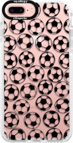 Silikonové pouzdro Bumper iSaprio - Football pattern - black - iPhone 7 Plus