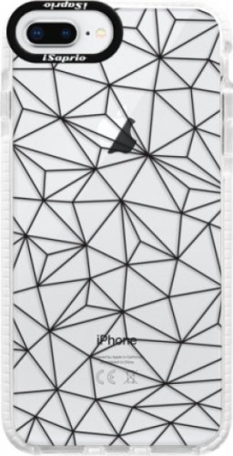 Silikonové pouzdro Bumper iSaprio - Abstract Triangles 03 - black - iPhone 8 Plus