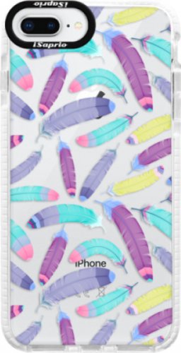 Silikonové pouzdro Bumper iSaprio - Feather Pattern 01 - iPhone 8 Plus