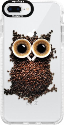 Silikonové pouzdro Bumper iSaprio - Owl And Coffee - iPhone 8 Plus