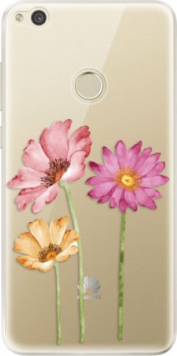 Odolné silikonové pouzdro iSaprio - Three Flowers - Huawei P9 Lite 2017