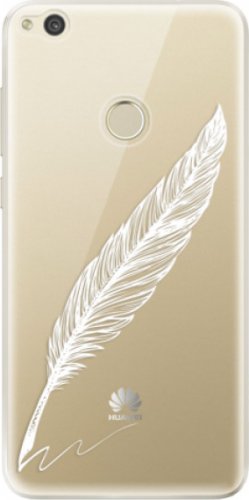 Odolné silikonové pouzdro iSaprio - Writing By Feather - white - Huawei P9 Lite 2017