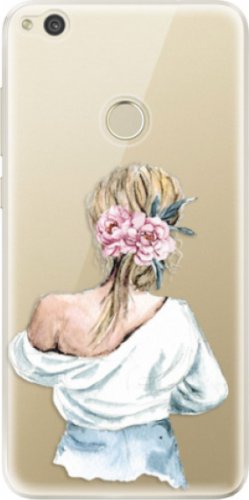 Odolné silikonové pouzdro iSaprio - Girl with flowers - Huawei P9 Lite 2017