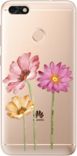Odolné silikonové pouzdro iSaprio - Three Flowers - Huawei P9 Lite Mini
