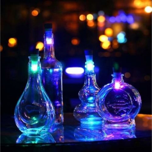 LED světelná zátka do láhve