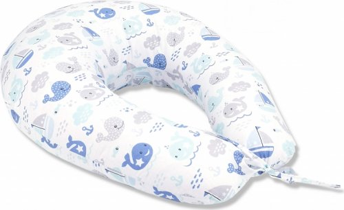 Baby Nellys Kojící polštář - relaxační poduška Multi Oceán Baby - modrý