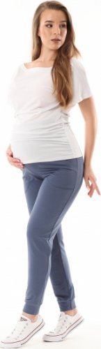 Těhotenské kalhoty/tepláky Gregx, Vigo s kapsami - jeans, vel. M