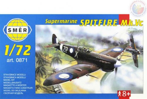 SMĚR Model letadlo Supermarine Spitfir 1:72 (stavebnice letadla)
