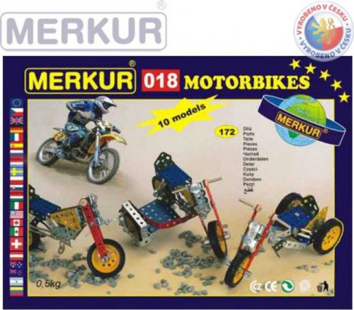 MERKUR 018 Motocykly * KOVOVÁ STAVEBNICE *