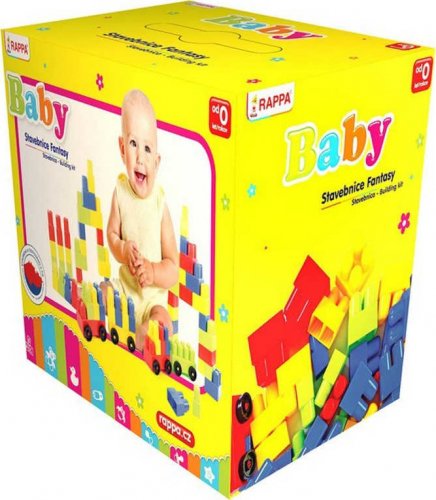 Baby stavebnice barevná Fantasy 1 set 52 dílků v krabici pro miminko