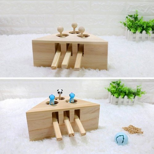 Dřevěná hračka pro kočky
