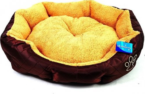 Béžovohnědý pelíšek pro psa - 45x40 cm