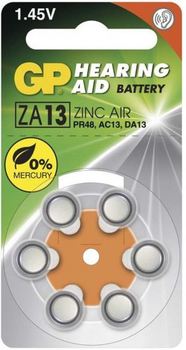 Baterie do naslouchadel GP ZA13 - 6ks