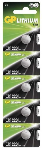 Lithiová baterie GP CR1220 - 5ks