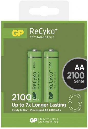 Nabíjecí baterie GP RECYKO AA (2100mAh)- 2ks