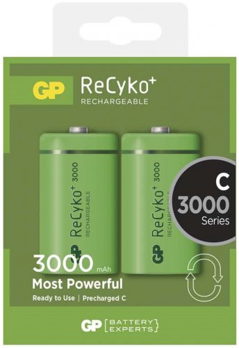 Nabíjecí baterie GP RECYKO C (3000mAh)-2ks